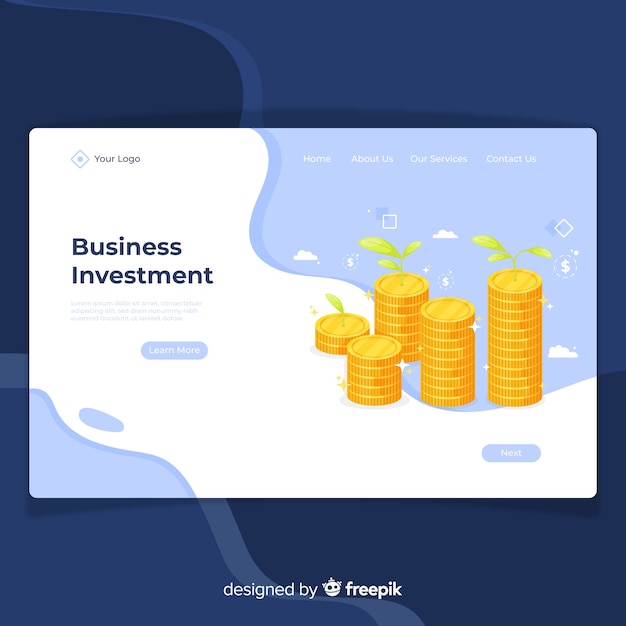 Landing page de finanzas