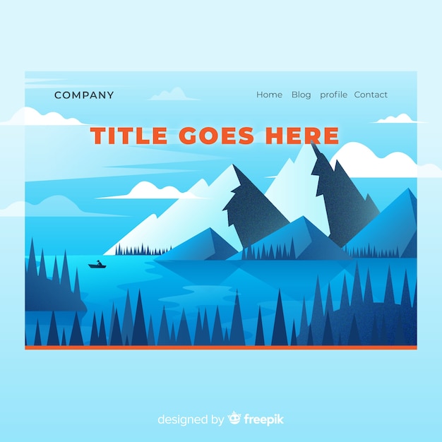 Landing page lago