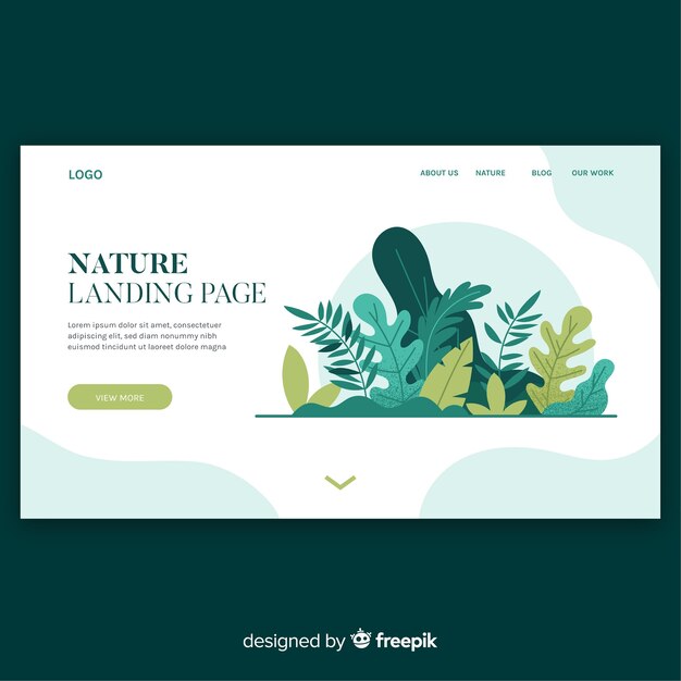 Landing page de naturaleza