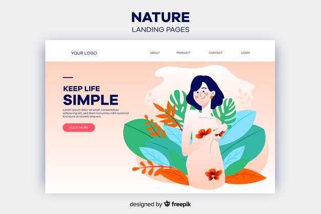 Landing page de naturaleza