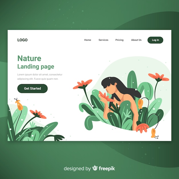 Landing page de naturaleza