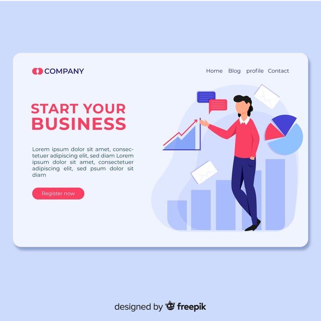 Landing page de negocios
