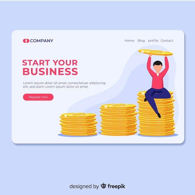 Landing page de negocios