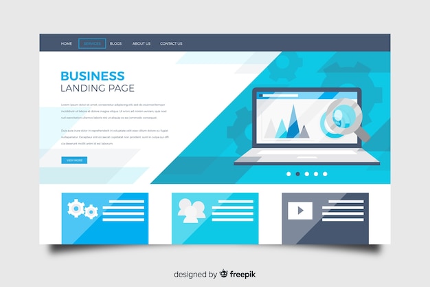 Landing page de negocios