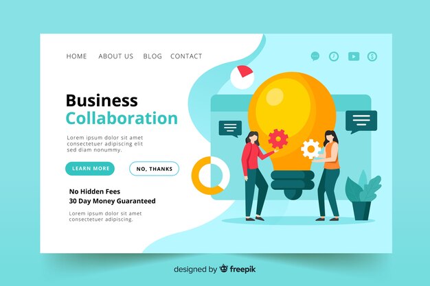 Landing page de negocios