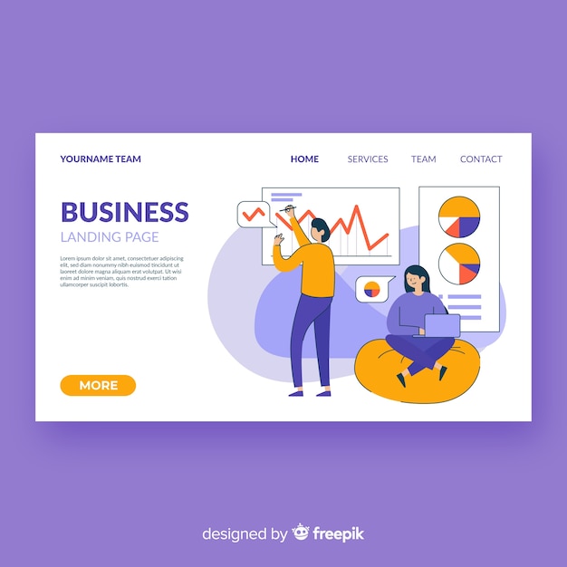 Landing page de negocios