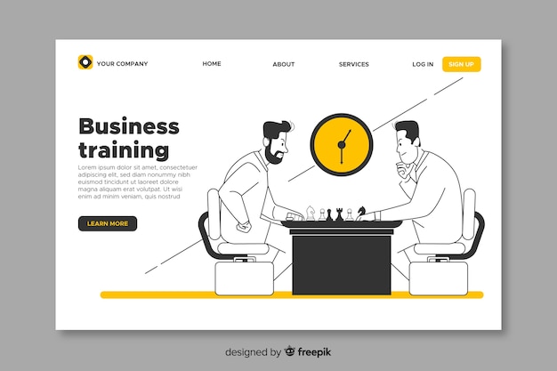 Landing page de negocios