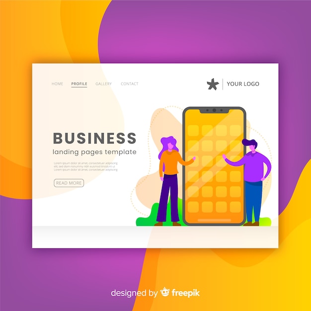 Landing page de negocios