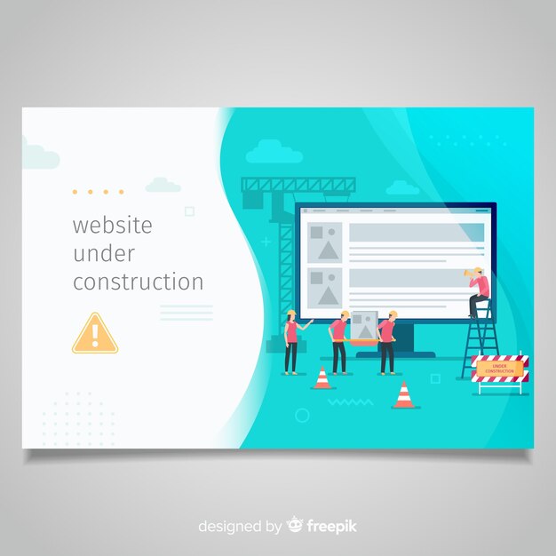 Landing page plana en construcción