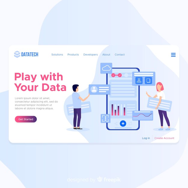 Landing page de proceso creativo