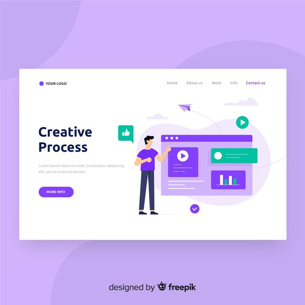 Landing page de proceso creativo