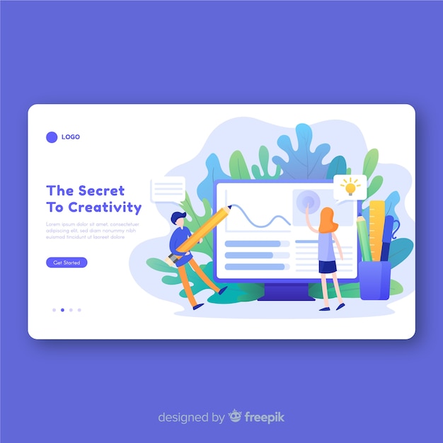 Landing page de proceso creativo