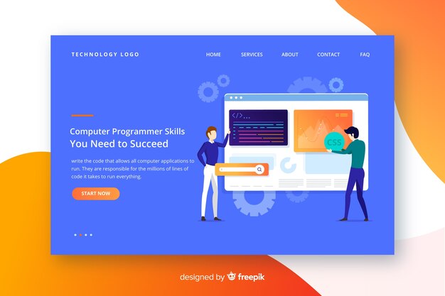 Landing page de programador