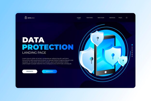 Landing page de protección de datos