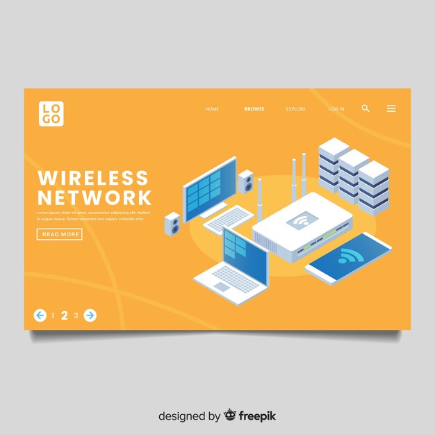 Landing page de red inalámbrica