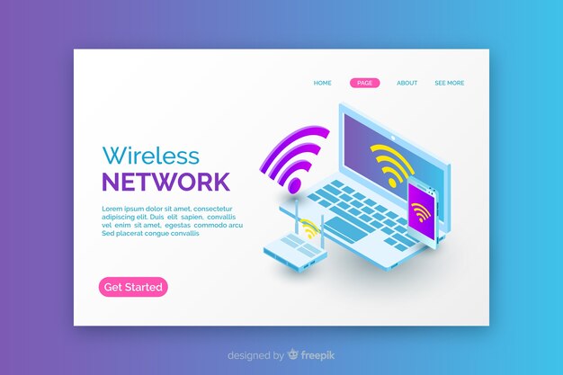 Landing page de red inalámbrica