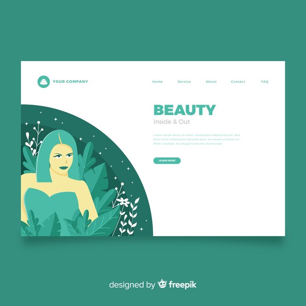 Landing page de spa