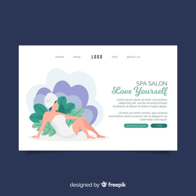 Landing page de spa