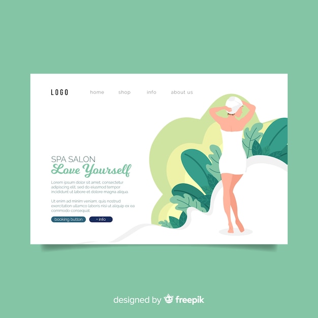 Landing page de spa