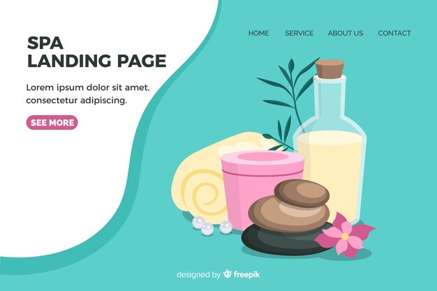 Landing page de spa