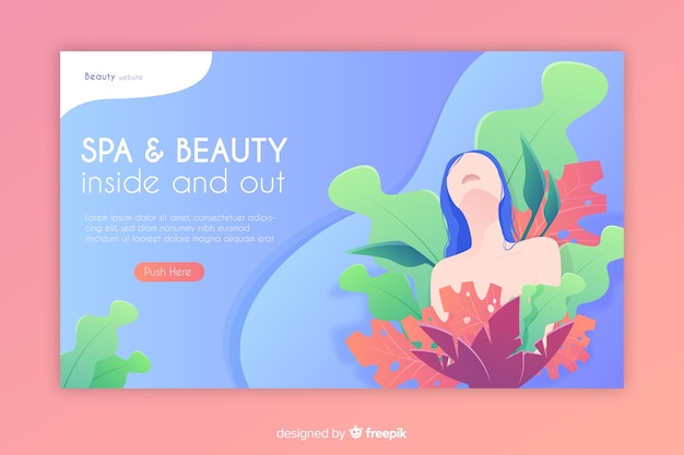 Landing page de spa