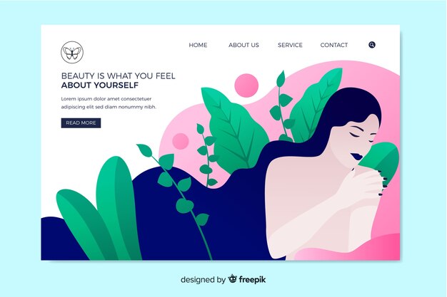 Landing page de spa