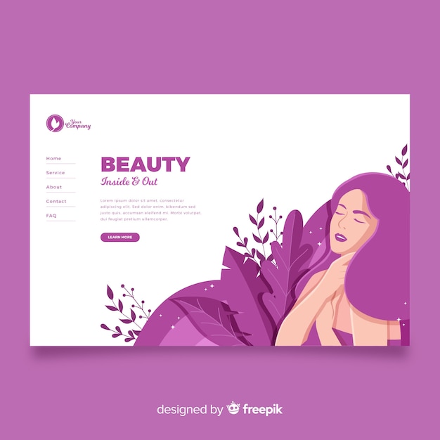 Landing page de spa