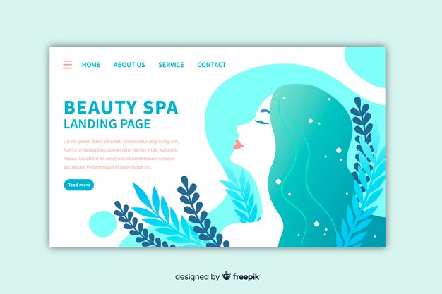 Landing page de spa