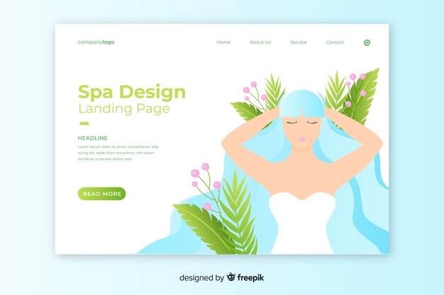 Landing page de spa