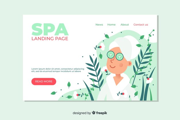 Landing page de spa