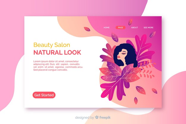 Landing page de spa