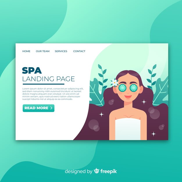 Landing page de spa