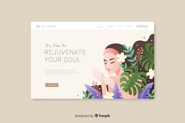 Landing page de spa