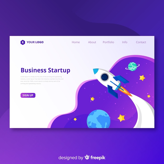 Landing page de startup