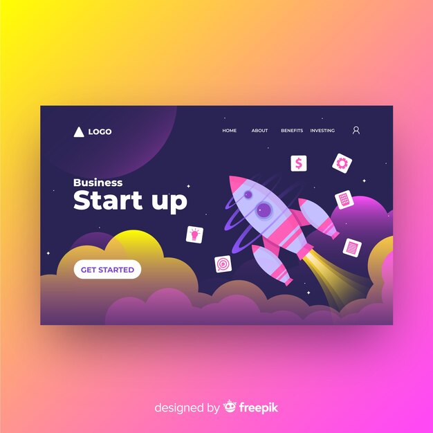Landing page de startup