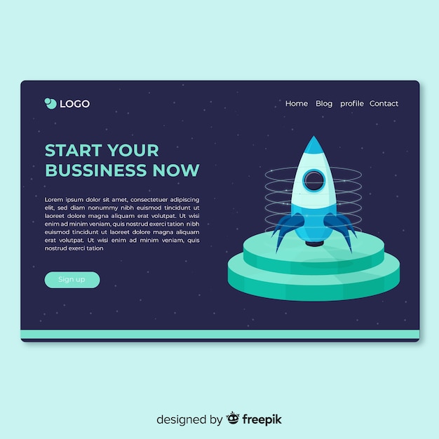 Landing page de startup