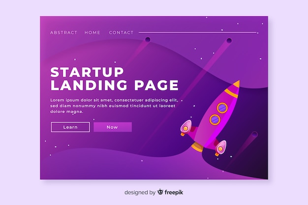 Landing page de startup