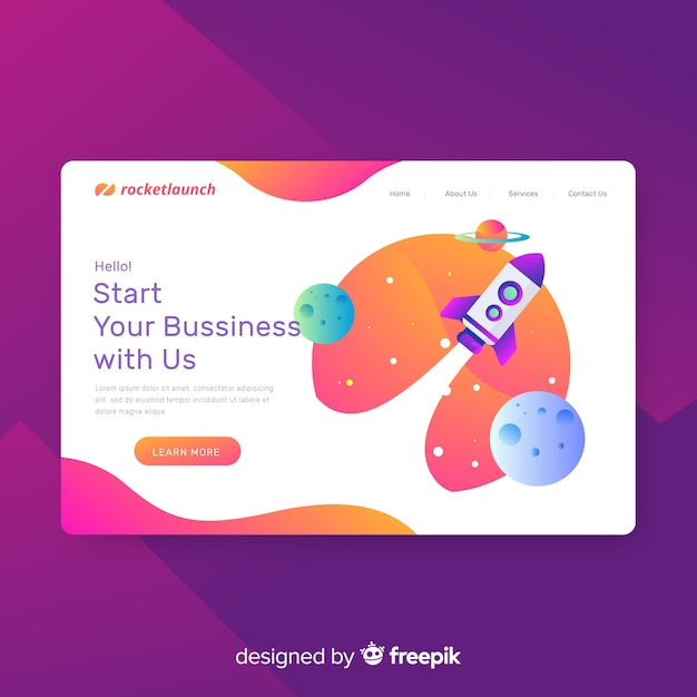 Landing page de startup