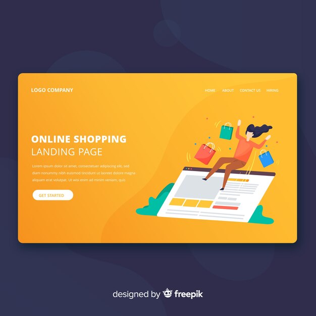 Landing page para tienda online