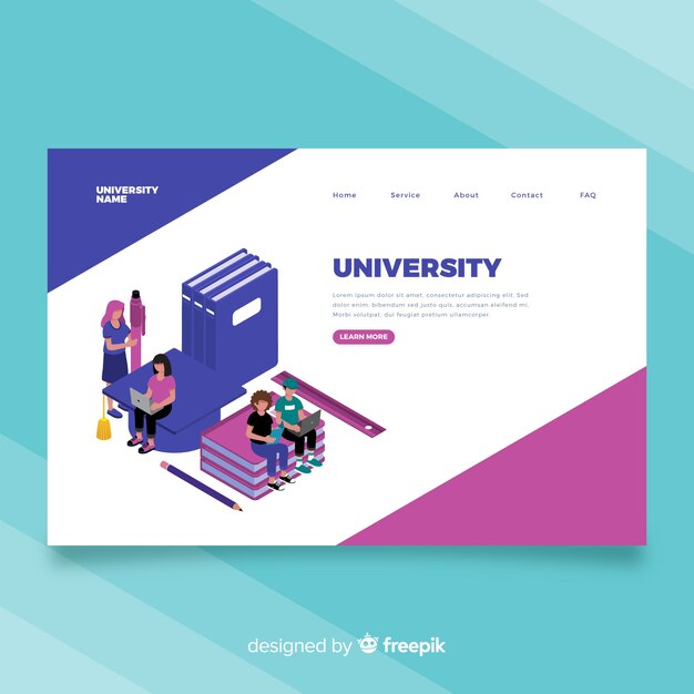 Landing page de universidad