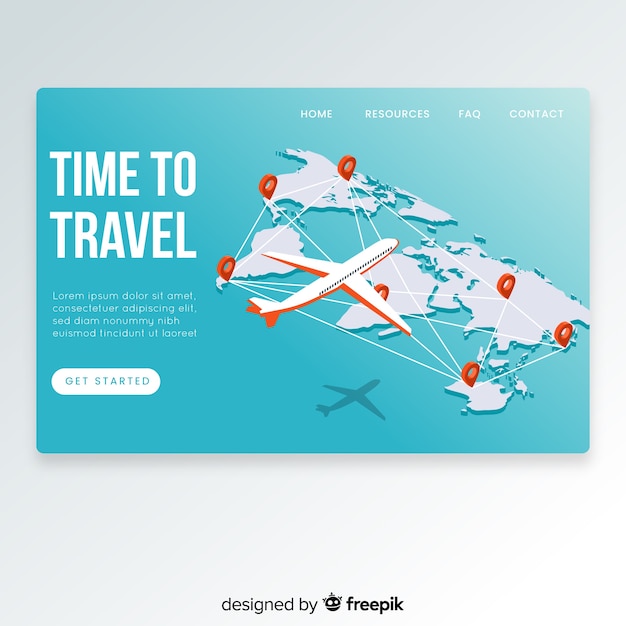 Landing page de viaje