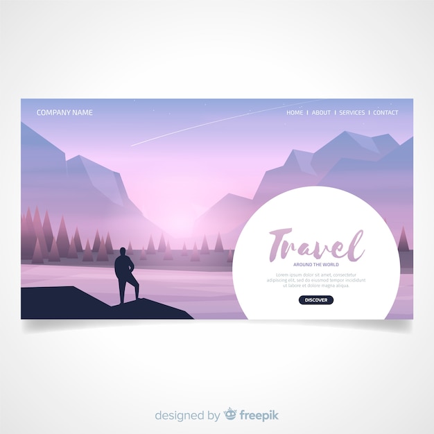 Landing page de viaje