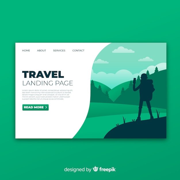 Landing page de viaje