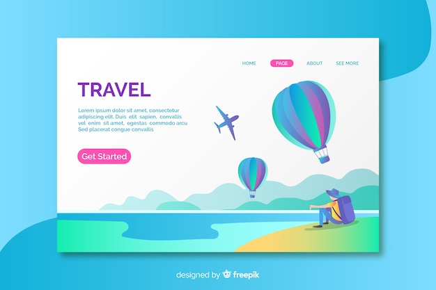 Landing page de viajes