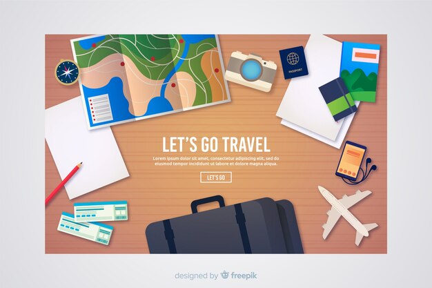 Landing page de viajes