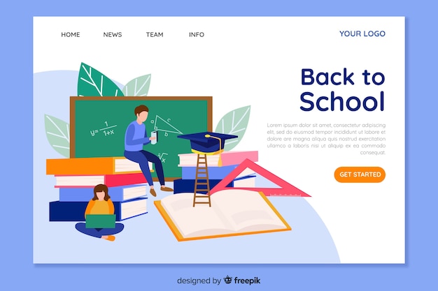 Landing page de la vuelta al cole