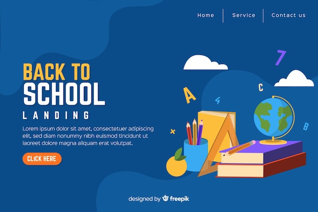 Landing page de la vuelta al cole