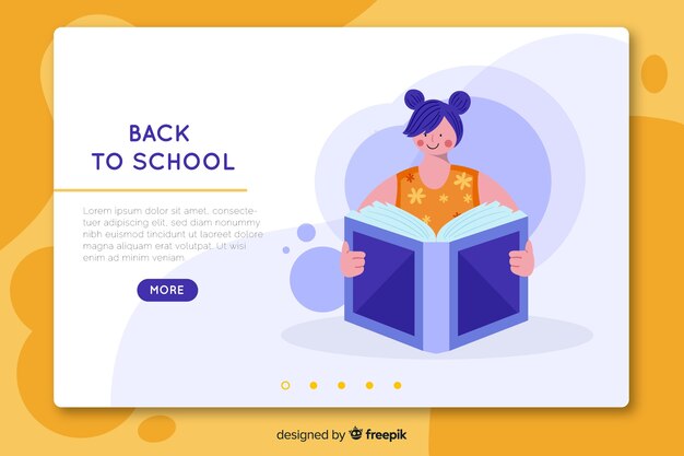 Landing page de la vuelta al cole