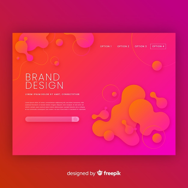 Vector gratuito landing page