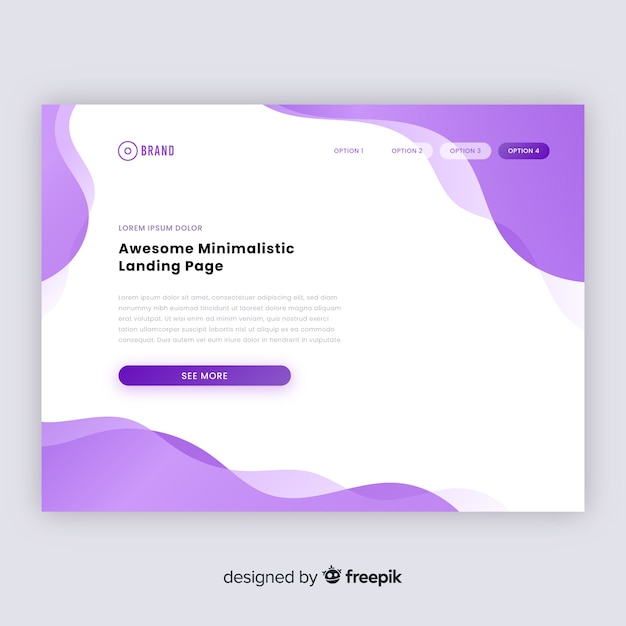 Vector gratuito landing page